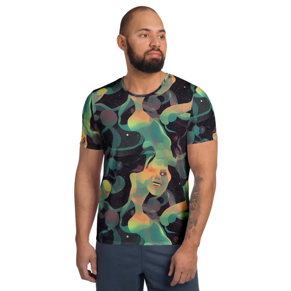 Astral Rhythms on Men's Athletic T-Shirt — Front