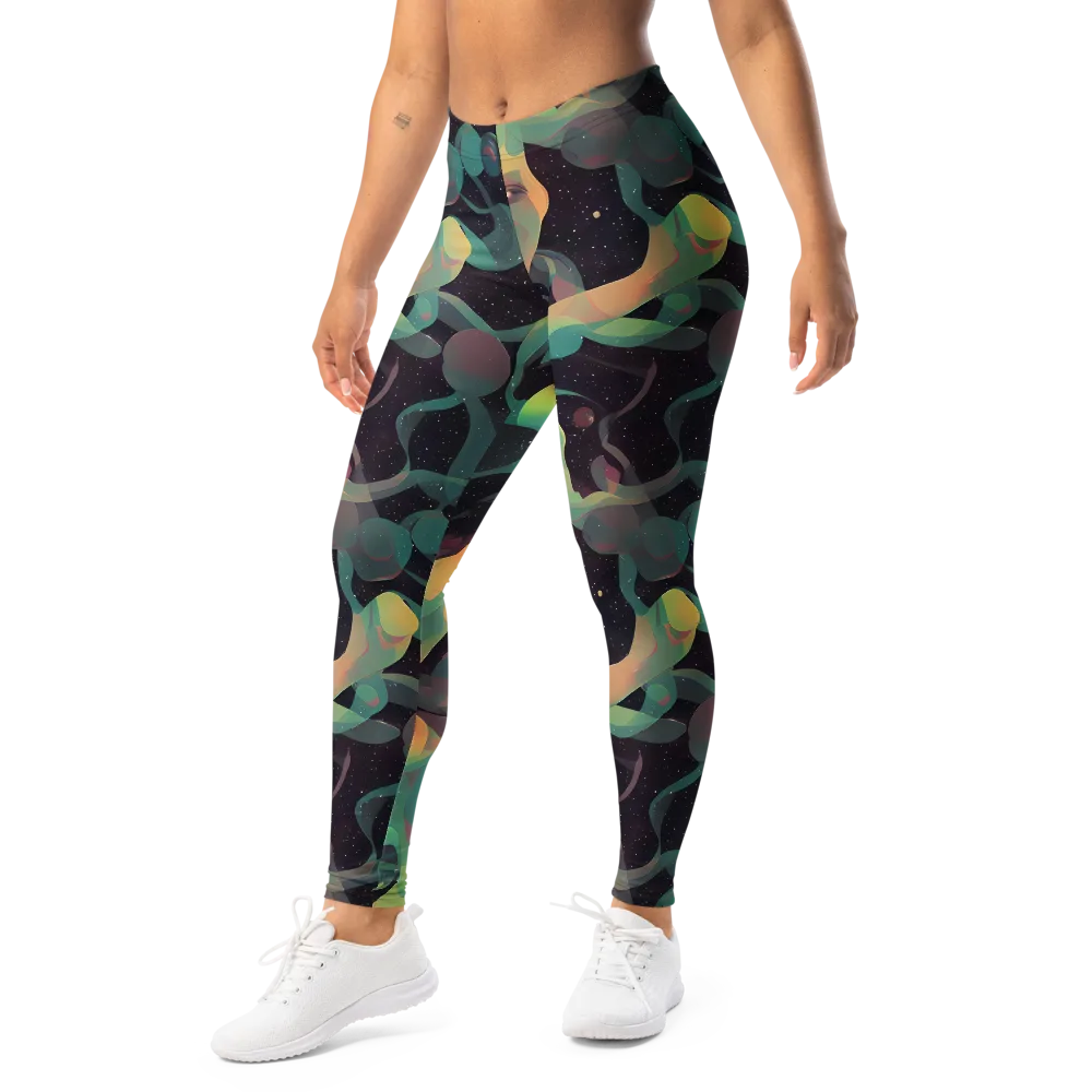 Astral Rhythms on Leggings — Left Front