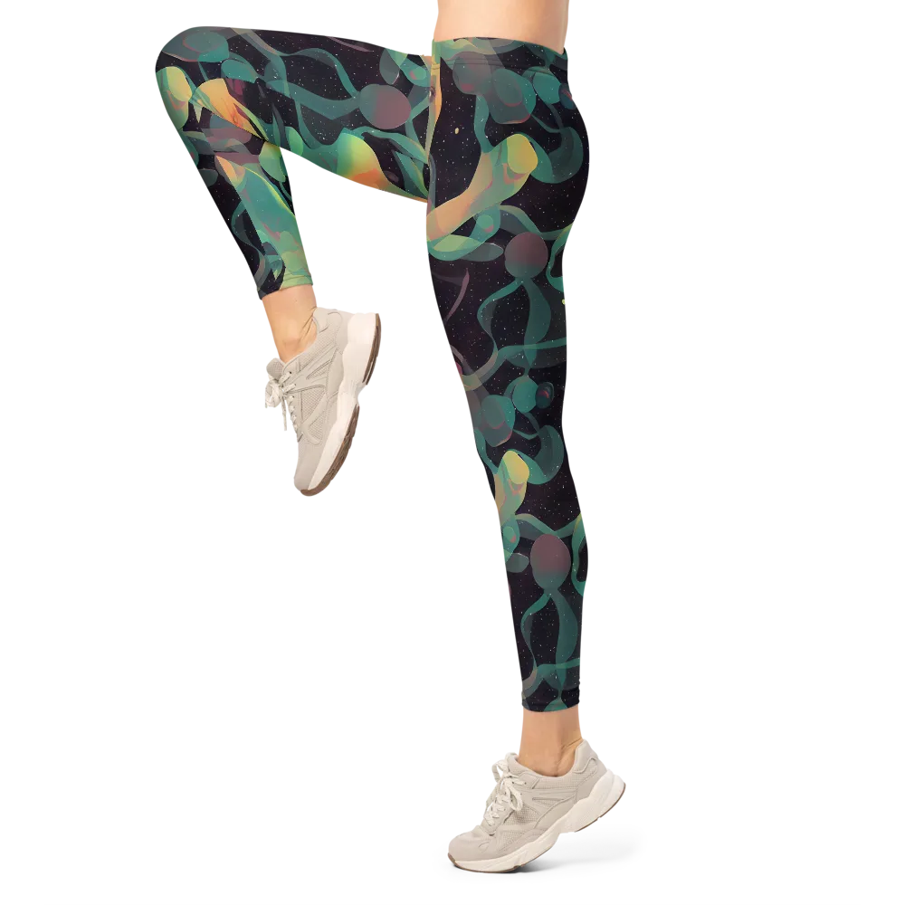 Astral Rhythms on Leggings — Left