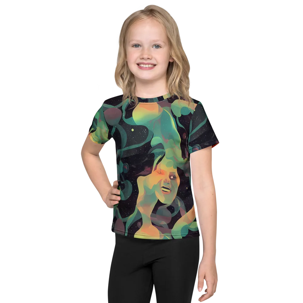 Astral Rhythms on Kids Crew Neck T-Shirt — Front