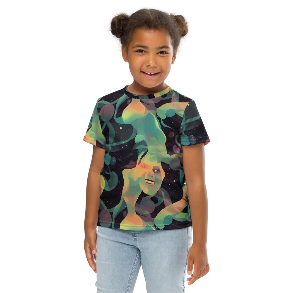 Astral Rhythms on Kids Crew Neck T-Shirt — Front