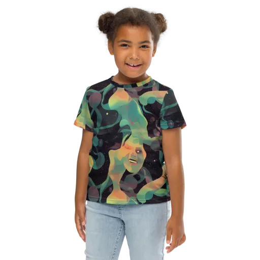Astral Rhythms on a Kids Crew Neck T-Shirt