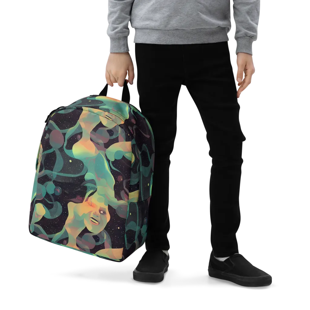 Astral Rhythms on Minimalist Backpack — Zoomed-in