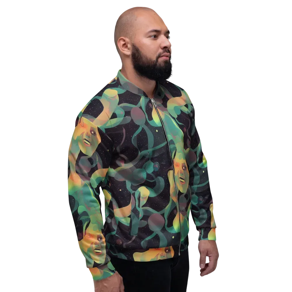 Astral Rhythms on Bomber Jacket — Right