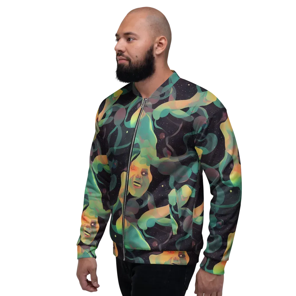Astral Rhythms on Bomber Jacket — Left
