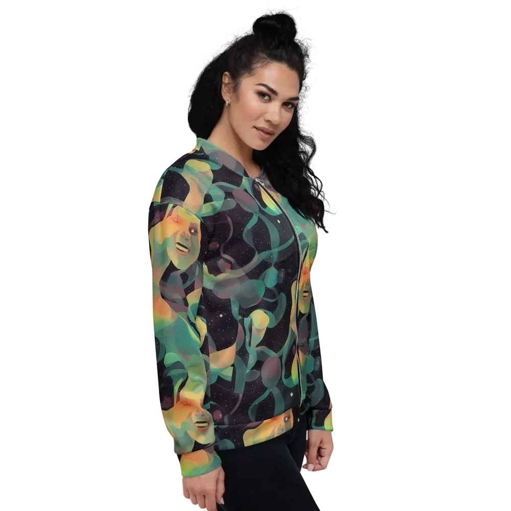 Astral Rhythms on Bomber Jacket — Right
