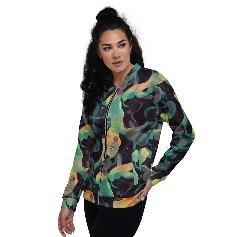 Astral Rhythms on Bomber Jacket — Left