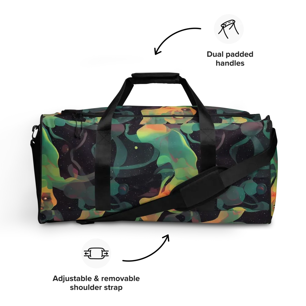 Astral Rhythms on Duffle Bag — Front