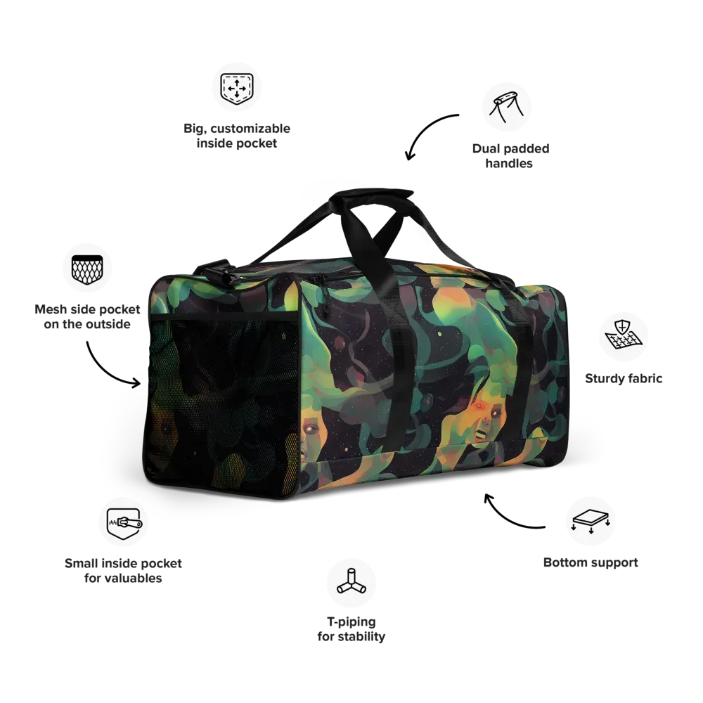 Astral Rhythms on Duffle Bag — Right Front