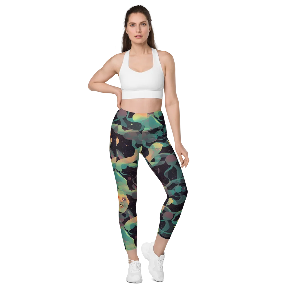 Astral Rhythms on Leggings with Pockets — Front