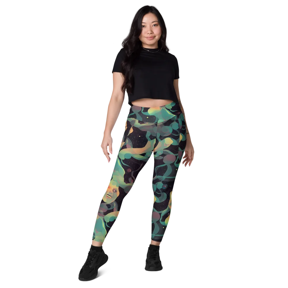 Astral Rhythms on Leggings with Pockets — Front