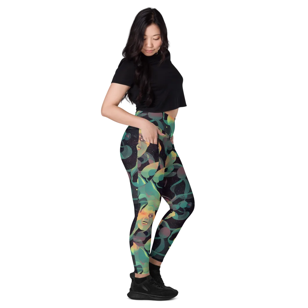 Astral Rhythms on Leggings with Pockets — Right