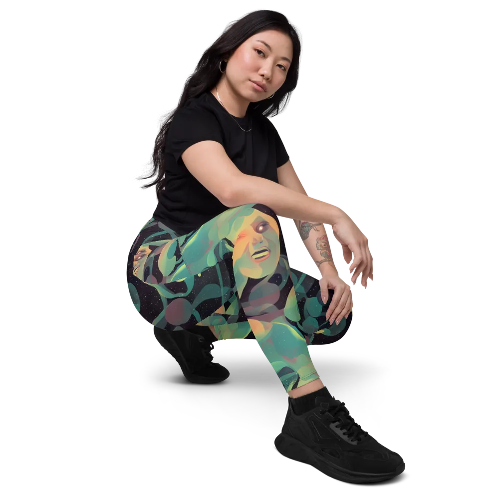 Astral Rhythms on Leggings with Pockets — Right Front