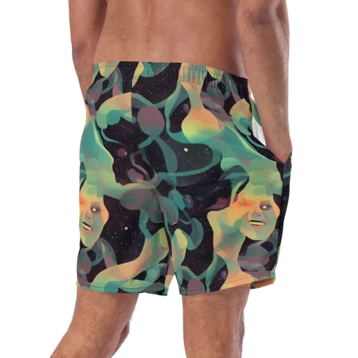 Astral Rhythms on a Swim Trunks