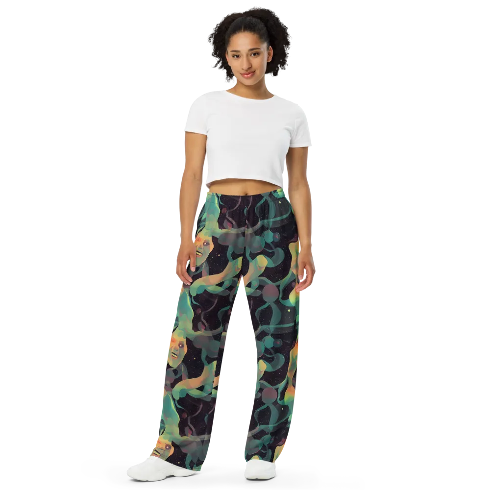 Astral Rhythms on Wide-Leg Pants — Front