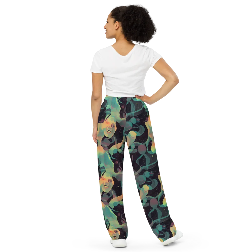 Astral Rhythms on Wide-Leg Pants — Back