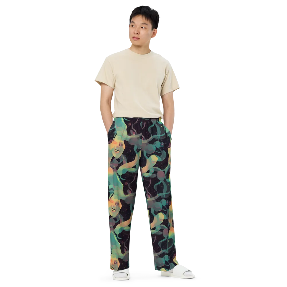 Astral Rhythms on Wide-Leg Pants — Front