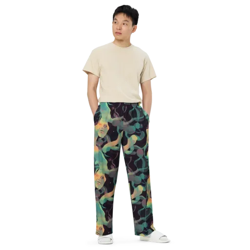 Astral Rhythms on a Wide-Leg Pants