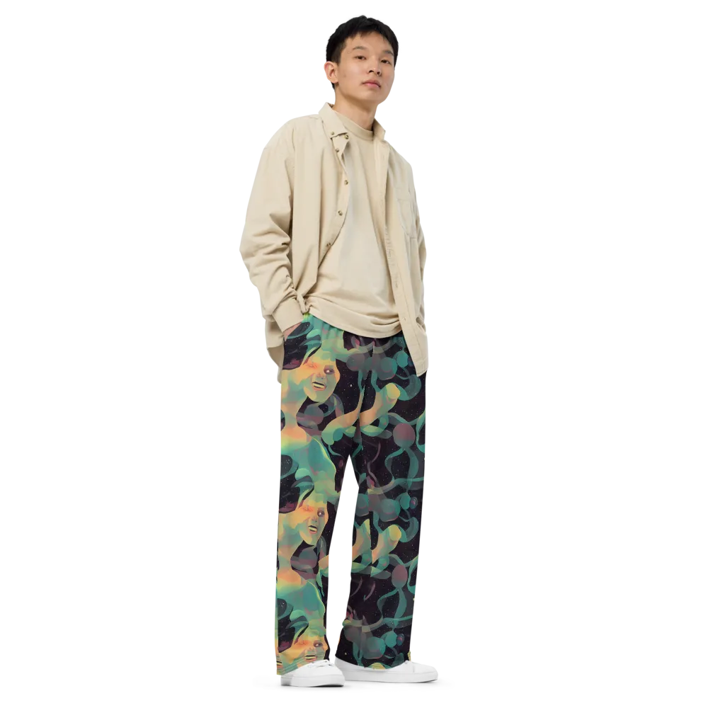 Astral Rhythms on Wide-Leg Pants — Right Front