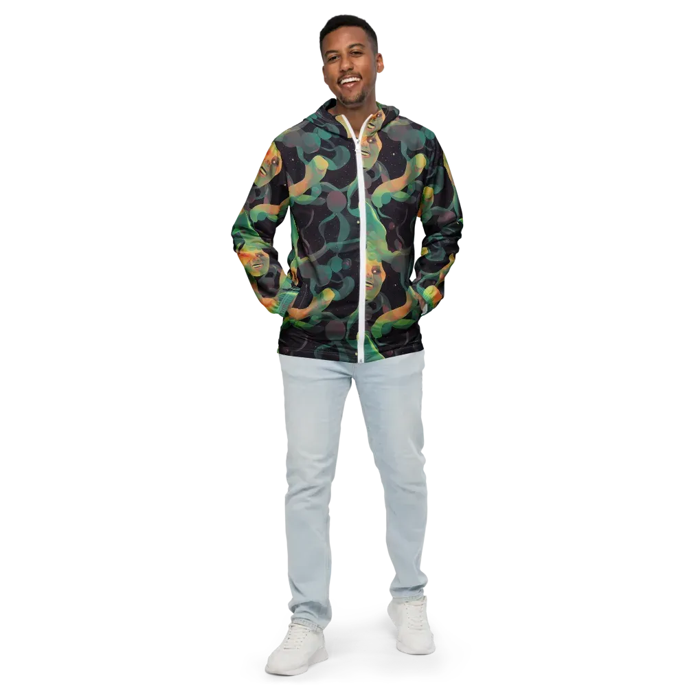 Astral Rhythms on Men's Windbreaker — Front