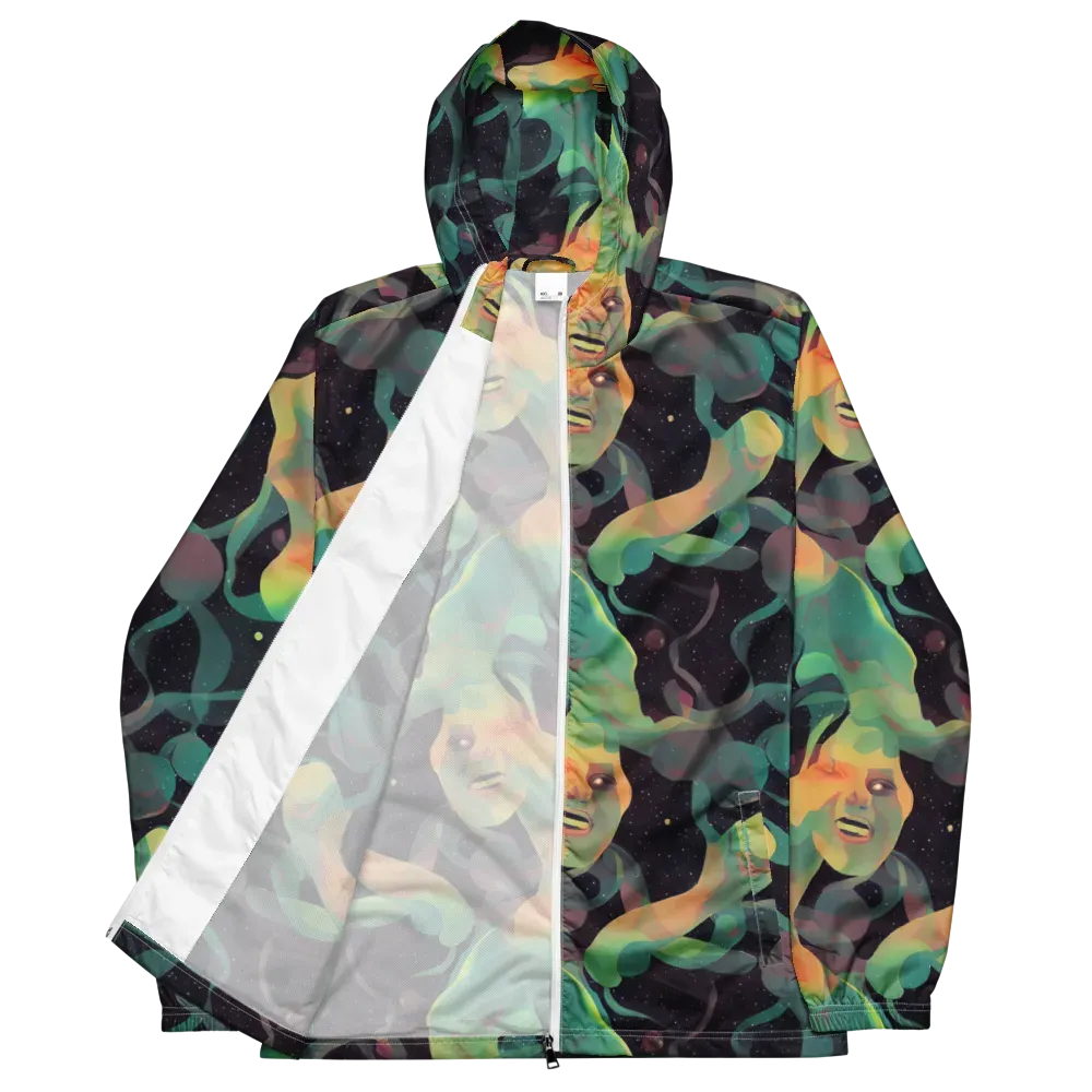 Astral Rhythms on Men's Windbreaker — Front