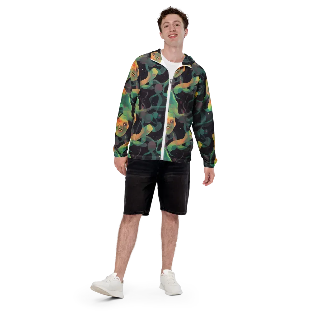 Astral Rhythms on Men's Windbreaker — Front