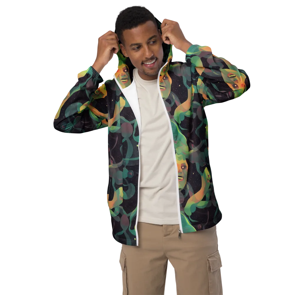 Astral Rhythms on Men's Windbreaker — Front