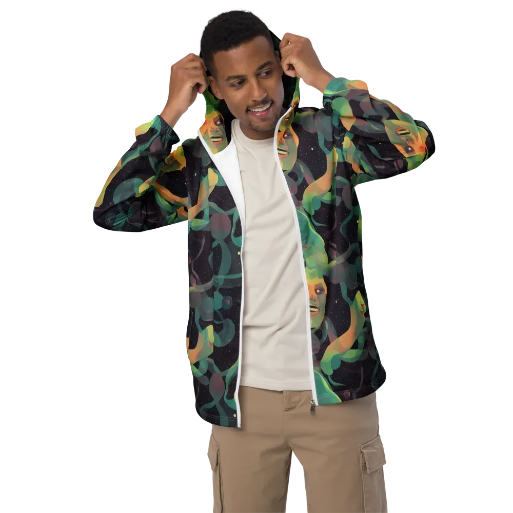 Astral Rhythms on Men's Windbreaker — Front