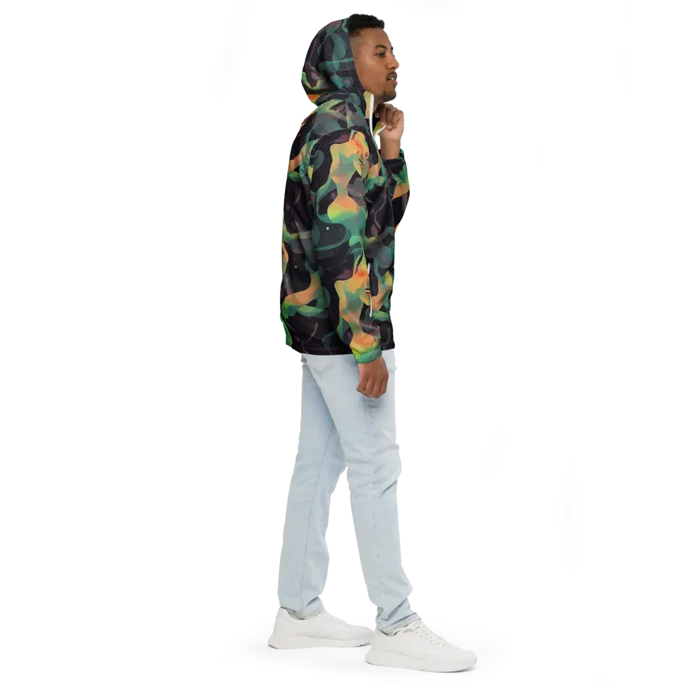 Astral Rhythms on Men's Windbreaker — Right