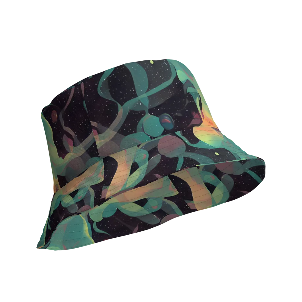 Astral Rhythms on Reversible Bucket Hat — Product details Outside