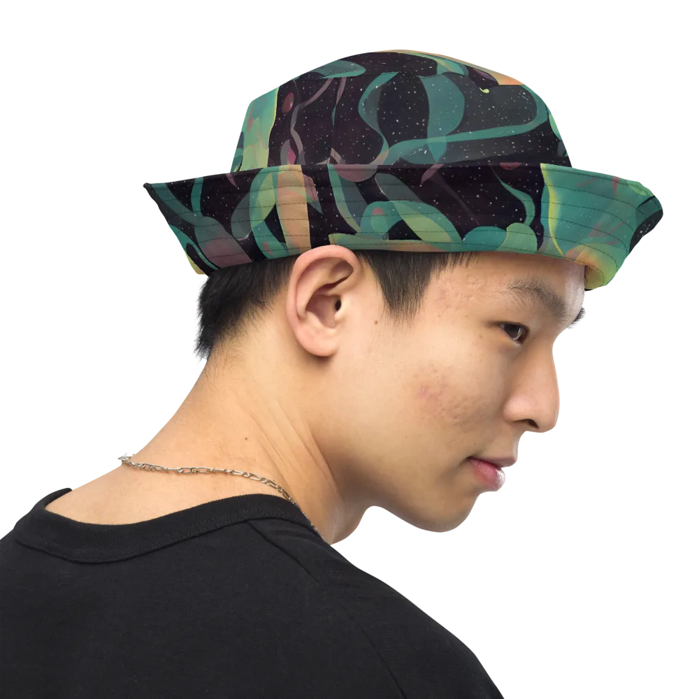 Astral Rhythms on Reversible Bucket Hat — Right Outside