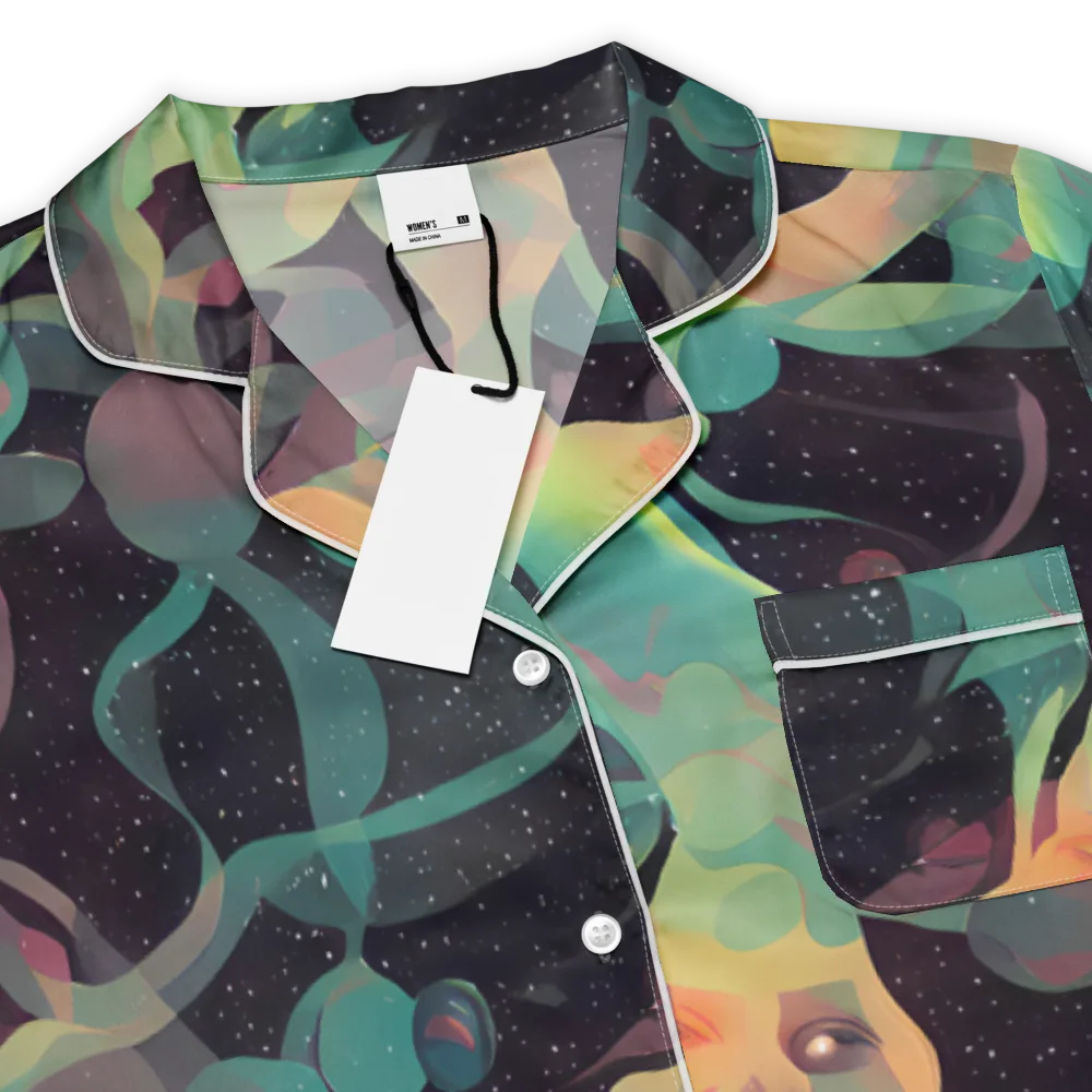 Astral Rhythms on Women's Short Sleeve Pajama Top — Product details