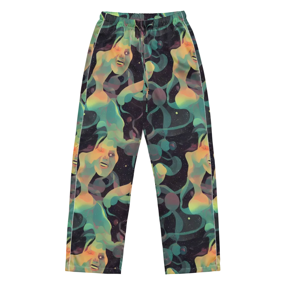 Astral Rhythms on Women's Pajama Pants — Front