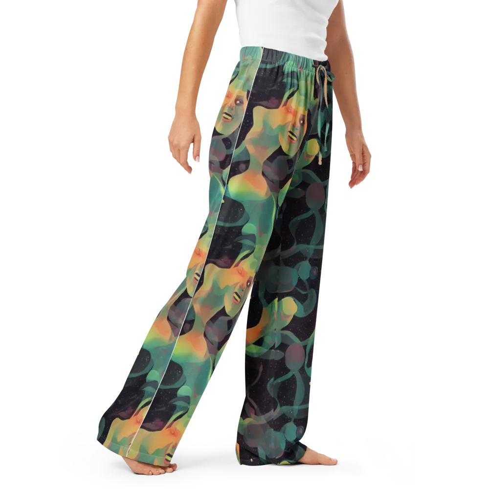 Astral Rhythms on Women's Pajama Pants — Right Front
