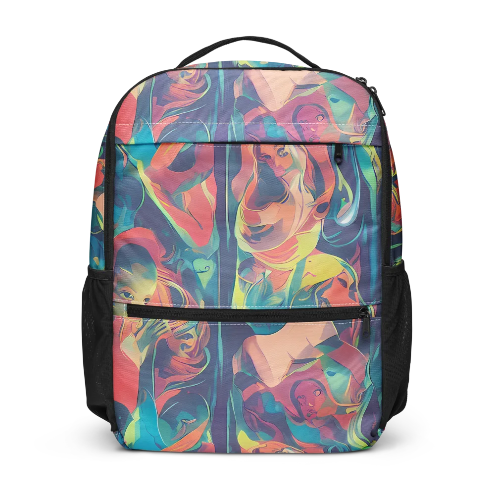 Neon Aurora on Utility Backpack — Front