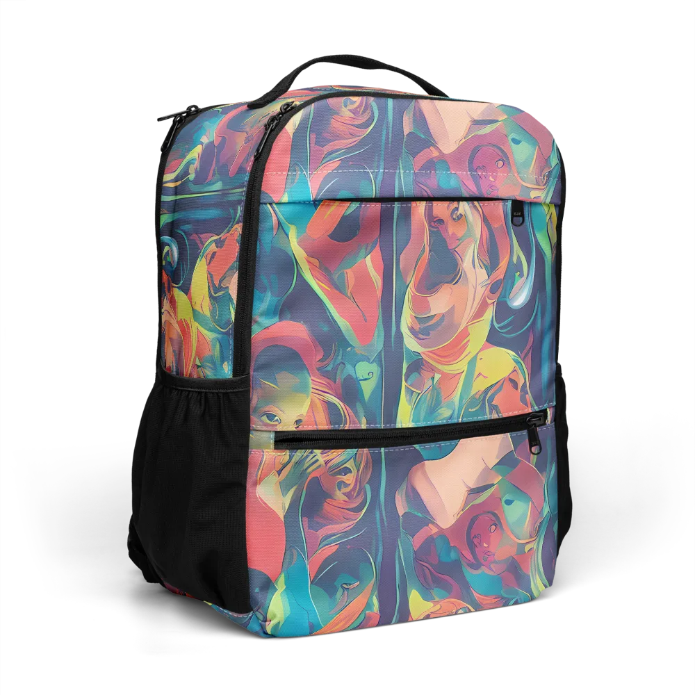 Neon Aurora on Utility Backpack — Right Front