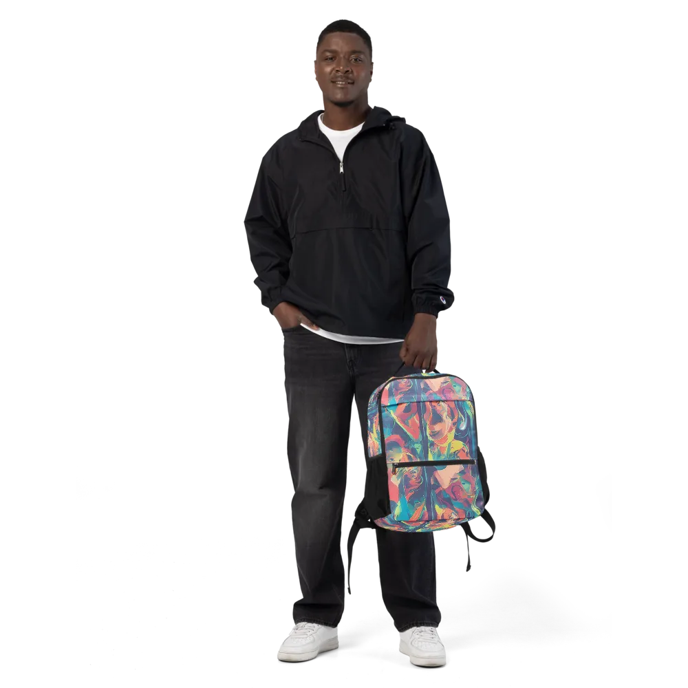 Neon Aurora on Utility Backpack — Front