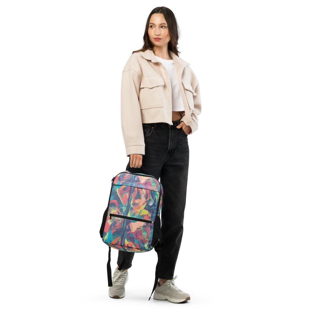 Neon Aurora on Utility Backpack — Front