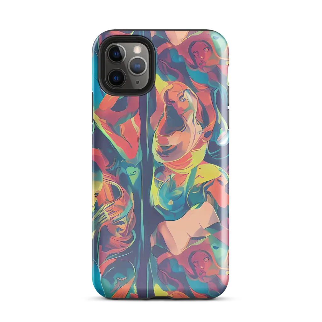 Neon Aurora on Tough Case for iPhone® — Front