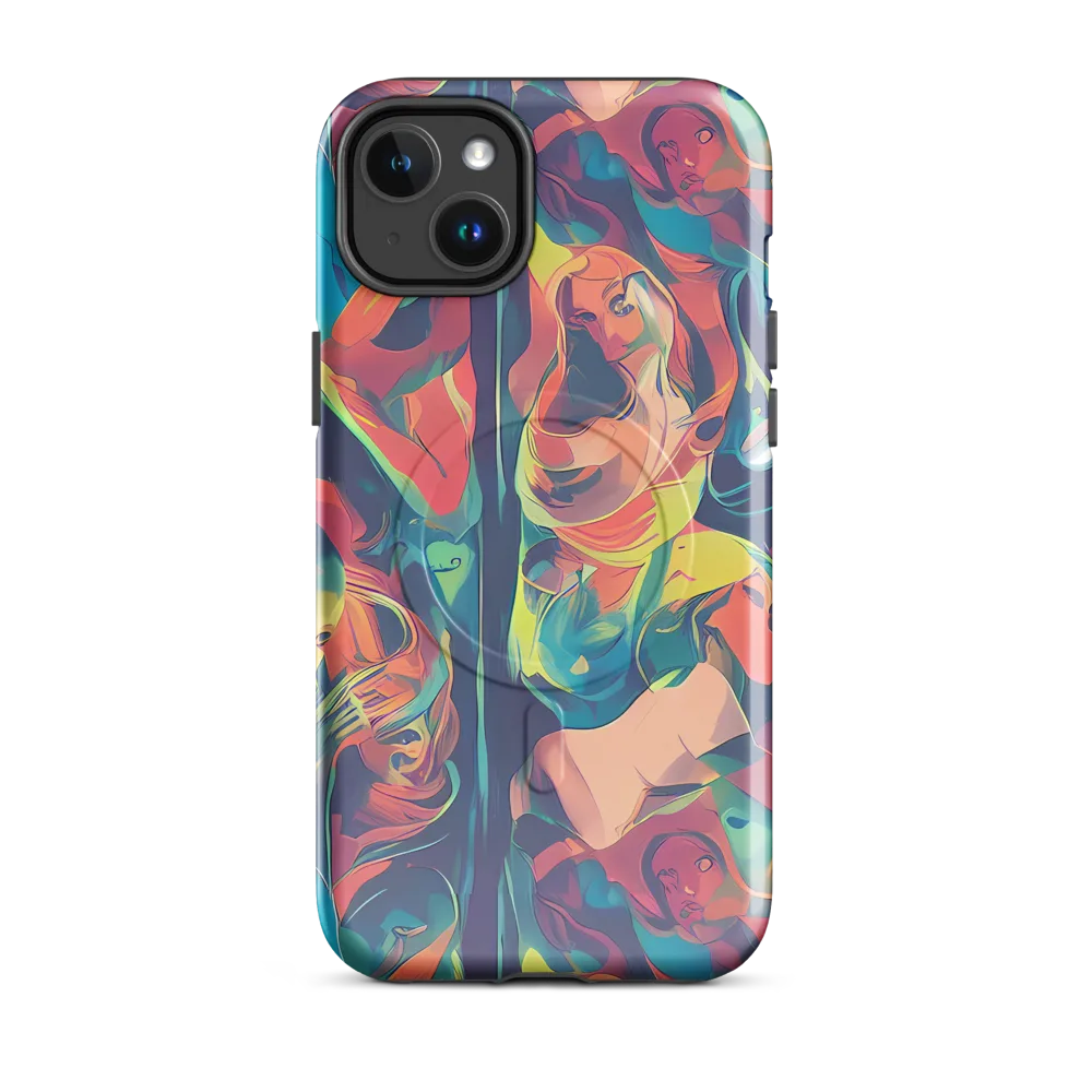Neon Aurora on MagSafe Tough Case for iPhone® — Front