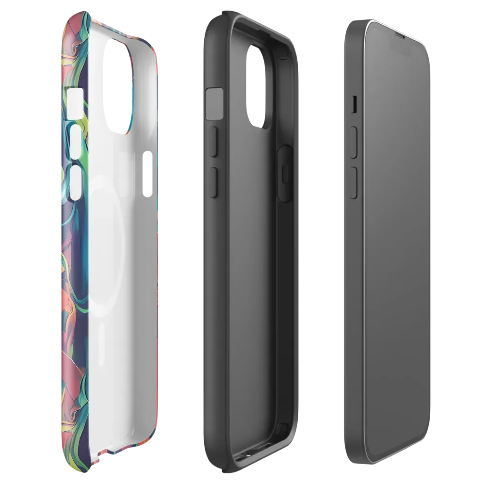 Neon Aurora on MagSafe Tough Case for iPhone® — Front