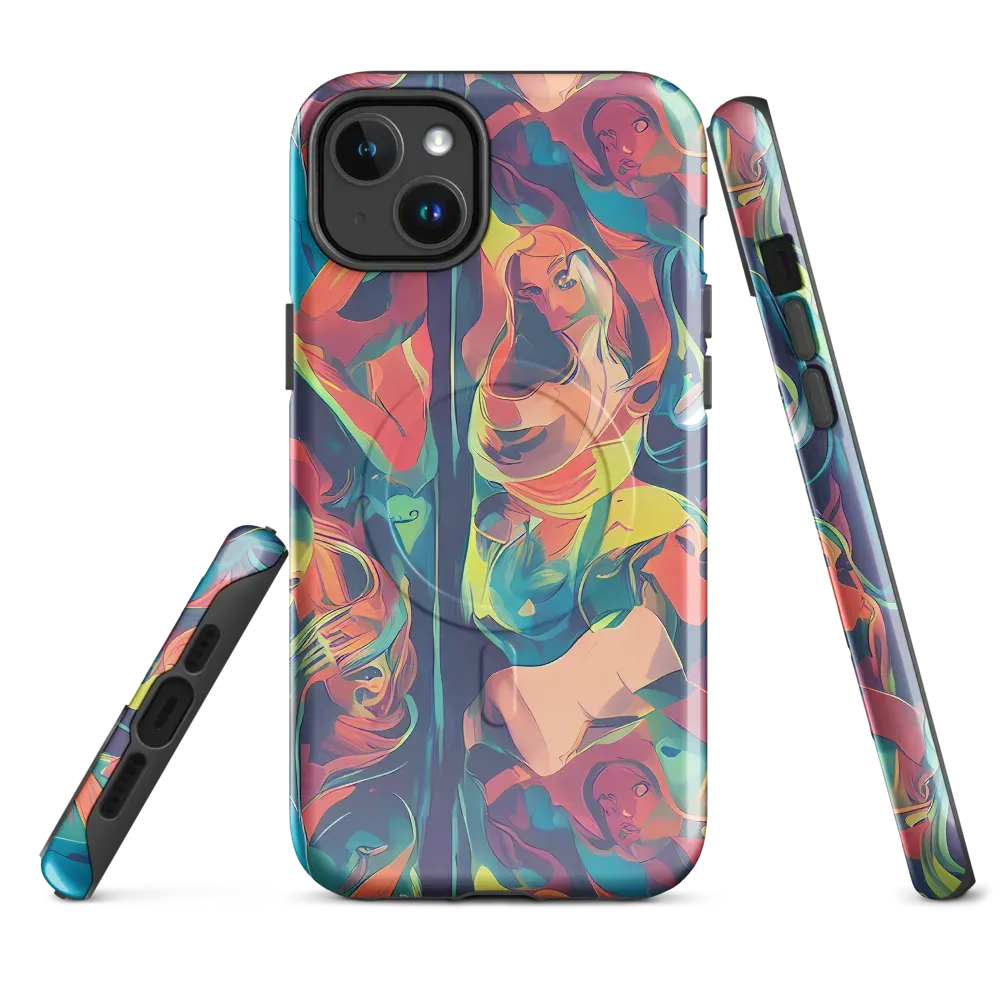 Neon Aurora on MagSafe Tough Case for iPhone® — Front