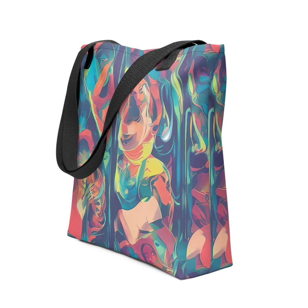 Neon Aurora on Tote Bag — Front