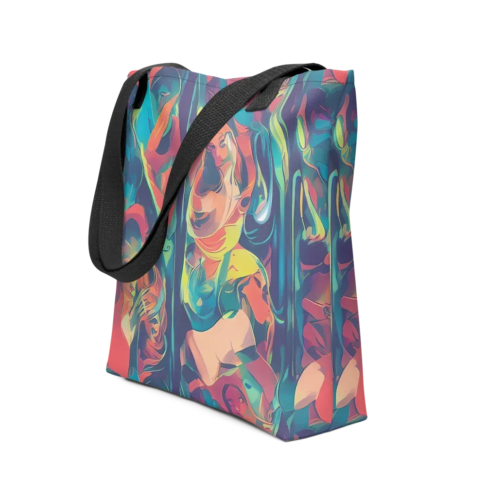 Neon Aurora on Tote Bag — Front
