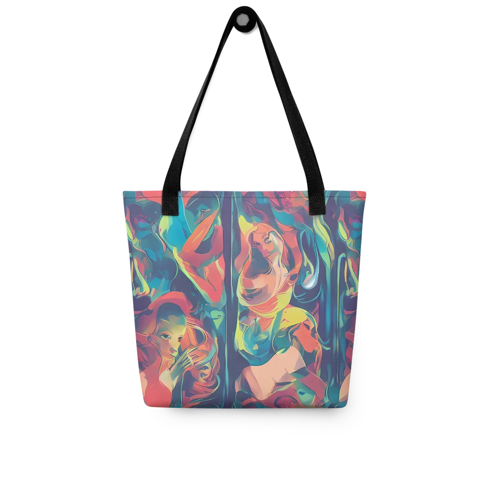 Neon Aurora on Tote Bag — Front