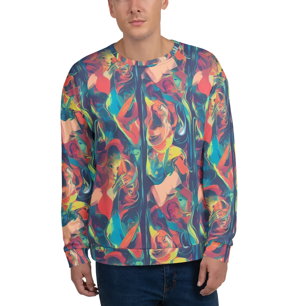 Neon Aurora on Sweatshirt — Front