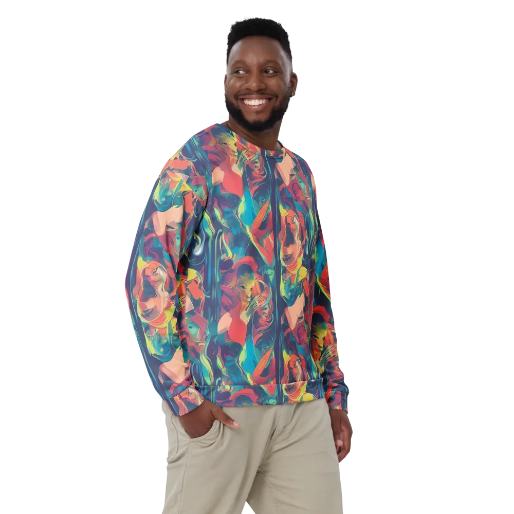 Neon Aurora on Sweatshirt — Front