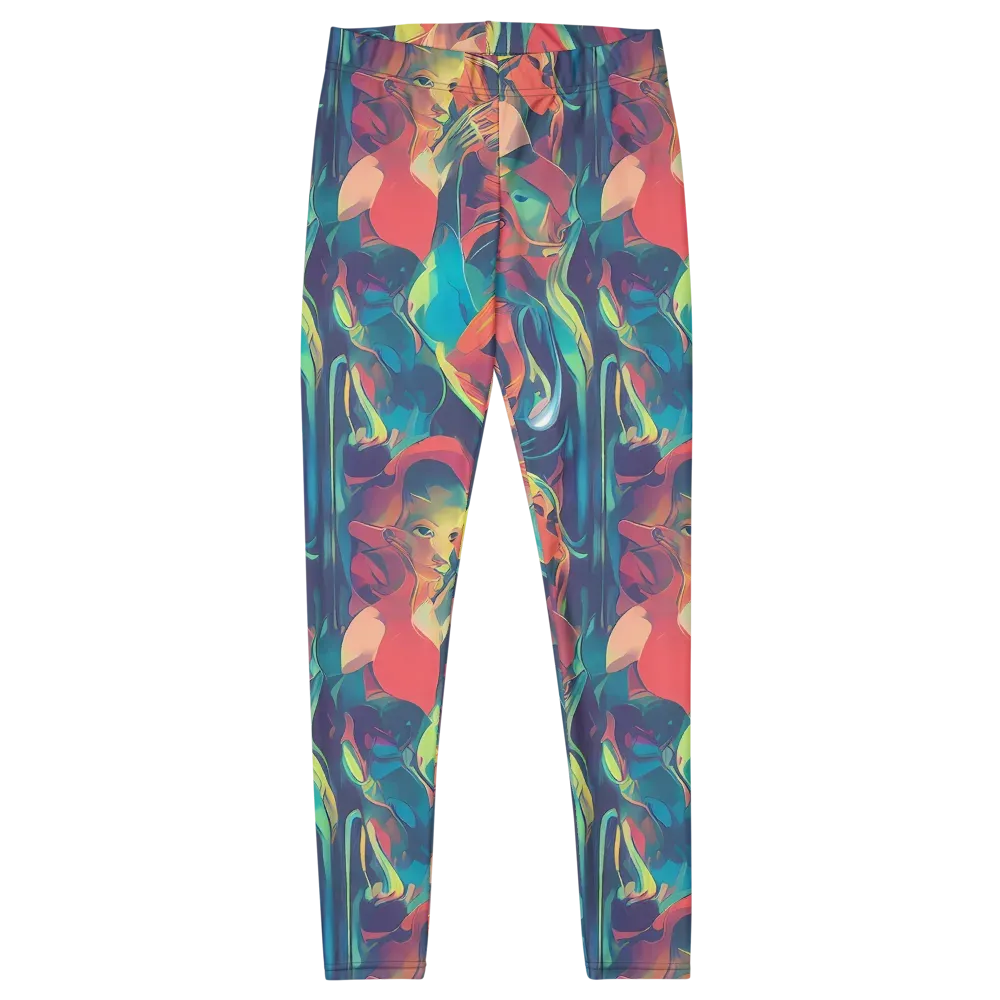 Neon Aurora on Leggings — Front