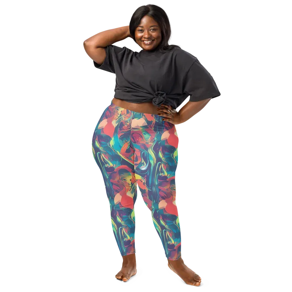 Neon Aurora on Leggings — Front