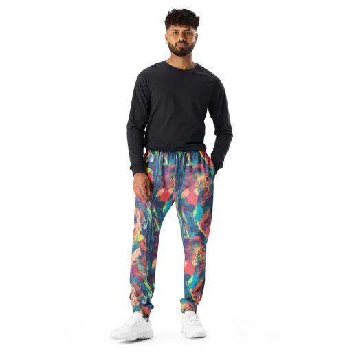 Neon Aurora on a Men's Joggers